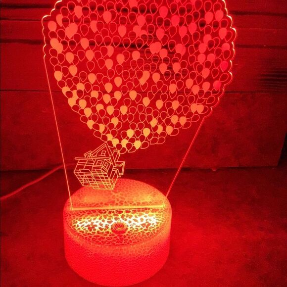 Movie UP multiple change 3D neon nightlight lamp - Picture 3 of 5